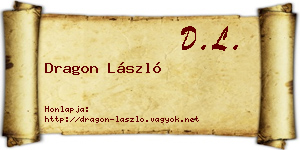 Dragon László névjegykártya
